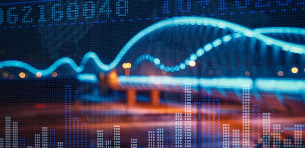 stock market background graphs