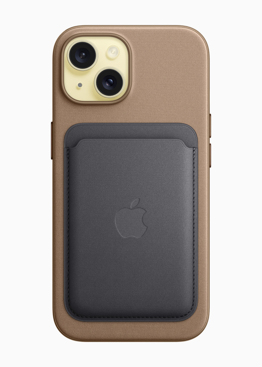 Apple is replacing leather across all of its product lines and introducing FineWoven, an elegant and durable new textile made from 68 percent post-consumer recycled content. This includes the new FineWoven Case with MagSafe and FineWoven Wallet with MagSafe for the iPhone 15 lineup as well as new Apple Watch bands.