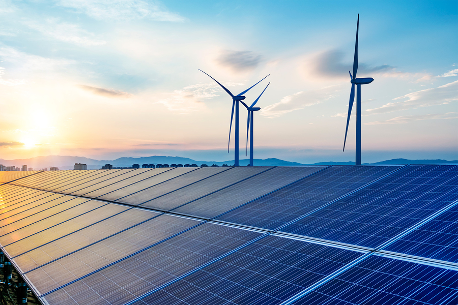 solar and wind energy